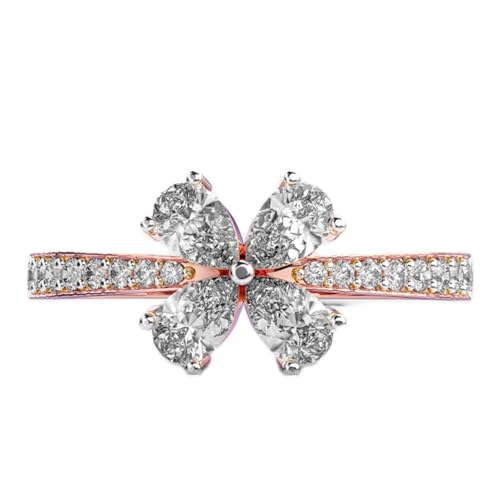 Bague moissanite argent 925 or rose pour femme cherchant un bijou durable