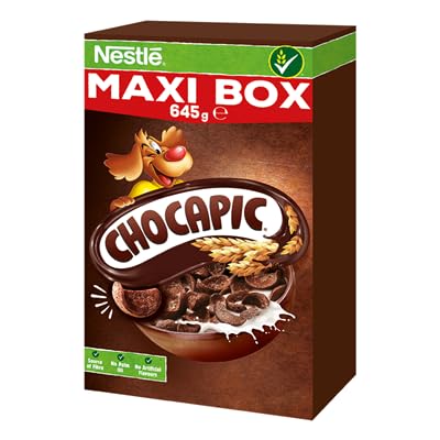 Cereales para el desayuno Nestlé CHOCAPIC con sabor a chocolate, paquete maxi, 8 x 645 g (5,16 kg)