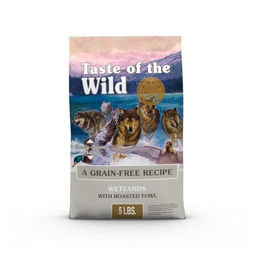 Taste of the Wild Wetlands Grain-Free Dry Dog Food with Roasted Fowl 5lb