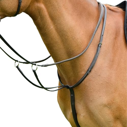 Kincade Classic Plain Raised Running Martingale, Brown, Cob