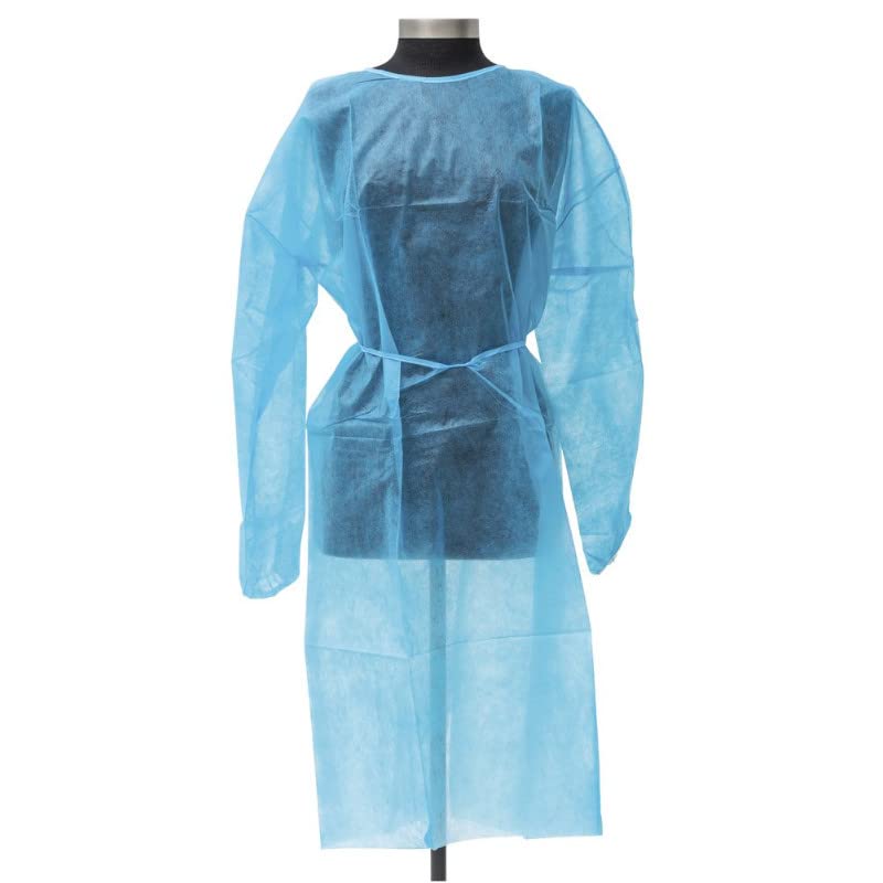 Surblouses protection chirurgicale imperméables bleu taille unique - 100 unités - 2