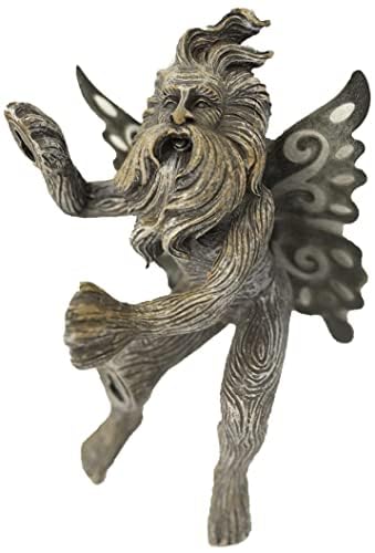 Garden Mile Pixie Tree Hugger Fairy Ornament - Weather-Resistant Resin Sculpture for Trees, Fence Posts & Outdoor Decorations, Unique Fairy Garden Accessories & Ideal