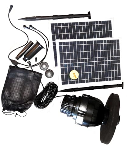 My Natural Pond FF50 New For 2024 50W Or 100W Floating Solar Pond Fountain Pump Kit thumb #7