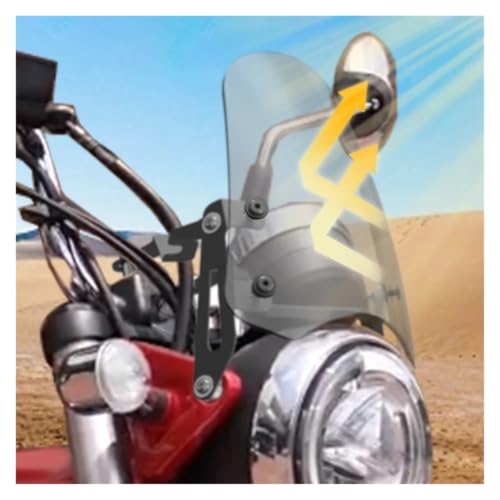 Déflecteur vent réglable avec support de navigation moto DAX 125 - 7