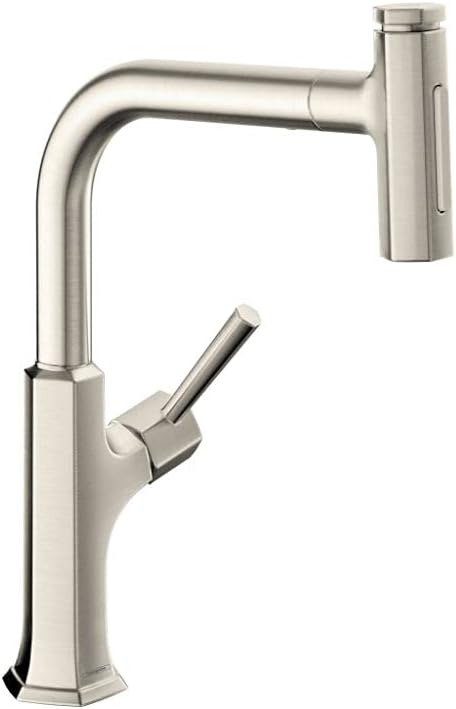 hansgrohe Locarno 14-inch Tall 1-Handle Bar Faucet in Matte Black, 04854670 : Everything Else