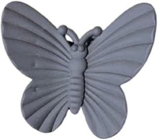 مشبك شعر على شكل فراشة بلون بني