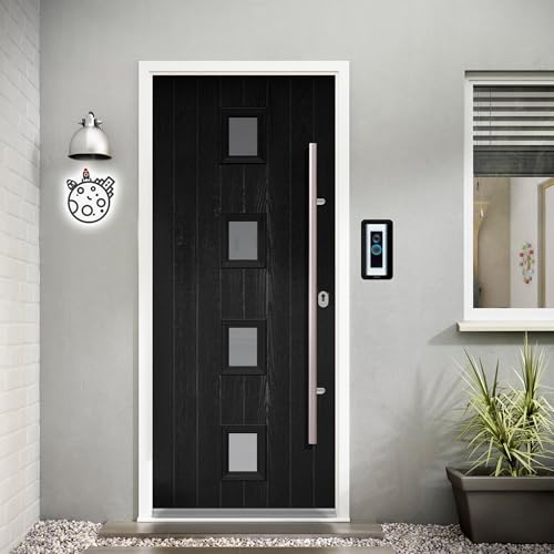 Mars Outpost Ohne Bohren Wandplatte für Videotürklingel Pro Kabel (Video Doorbell Pro 2 Wired) Montageplatte für Kabelgebunden Kamera Türklingel Plexiglas Platte für Festverdrahtet Spion Made in EU