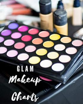 Paperback Glam Makeup Charts: Beauty Studio Practice Face Charts: Beautiful Makeup Workbook, Large 8.0 x10, 150 pages Book