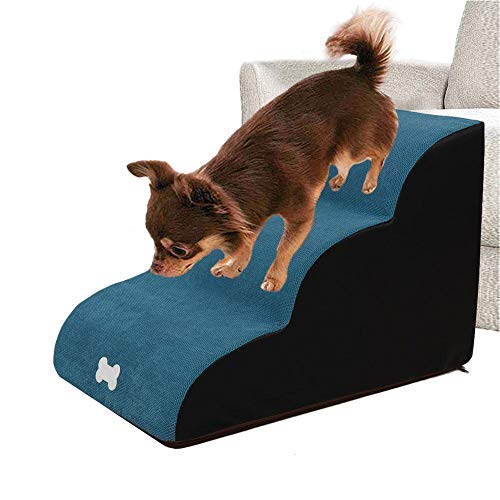 3-stufige Hundetreppe – Für Sofa & Bett, Bis 55 Kg, 60x40x40 Cm, Leicht Zu Reinigen