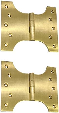 Adonai Hardware Brass Parliament Hinge (Supplied as 2 Pieces per Pack) (225mm x 146mm x 5mm, Antique Brass)