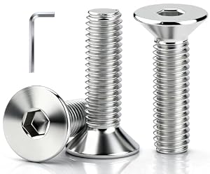 msymsyu – msymsyu 160 Stk Senkkopfschrauben M3x6mm Edelstahl A2 V2A Ge