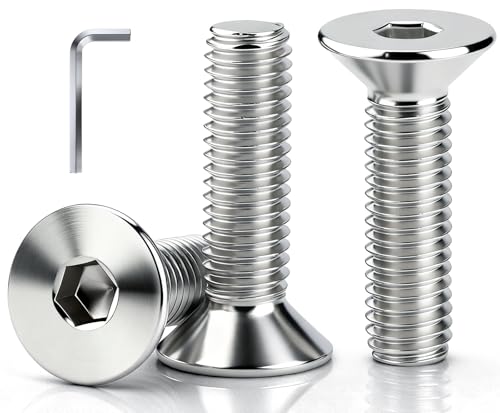 msymsyu 160 Stk Senkkopfschrauben M3x6mm Edelstahl A2 V2A Gewindeschrauben