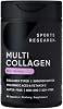 Péptidos de Colágeno Sports Research® con Biotina y Ácido Hialurónico, 90 unidades | 5 tipos de colágeno (I, II, III, V y X) con 3000mcg de biotina para cabello, piel y soporte articular - Sin gluten, no transgénico Cápsula 90 unidades (Paquete de 1) 2