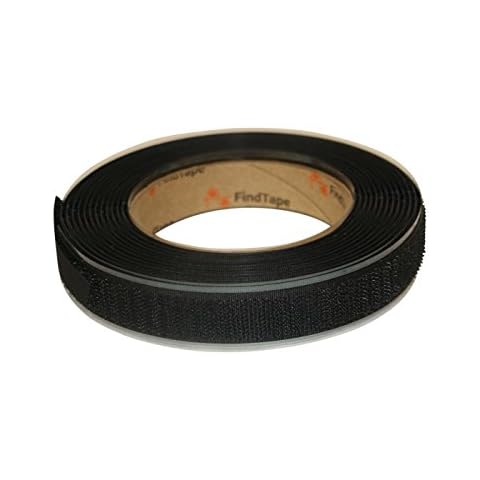 FindTape HL74-R/BLK07515H HL74-R Adhesive-Backed Hook-Side Only Rolls: 3/4" x 15 ft., black Cover