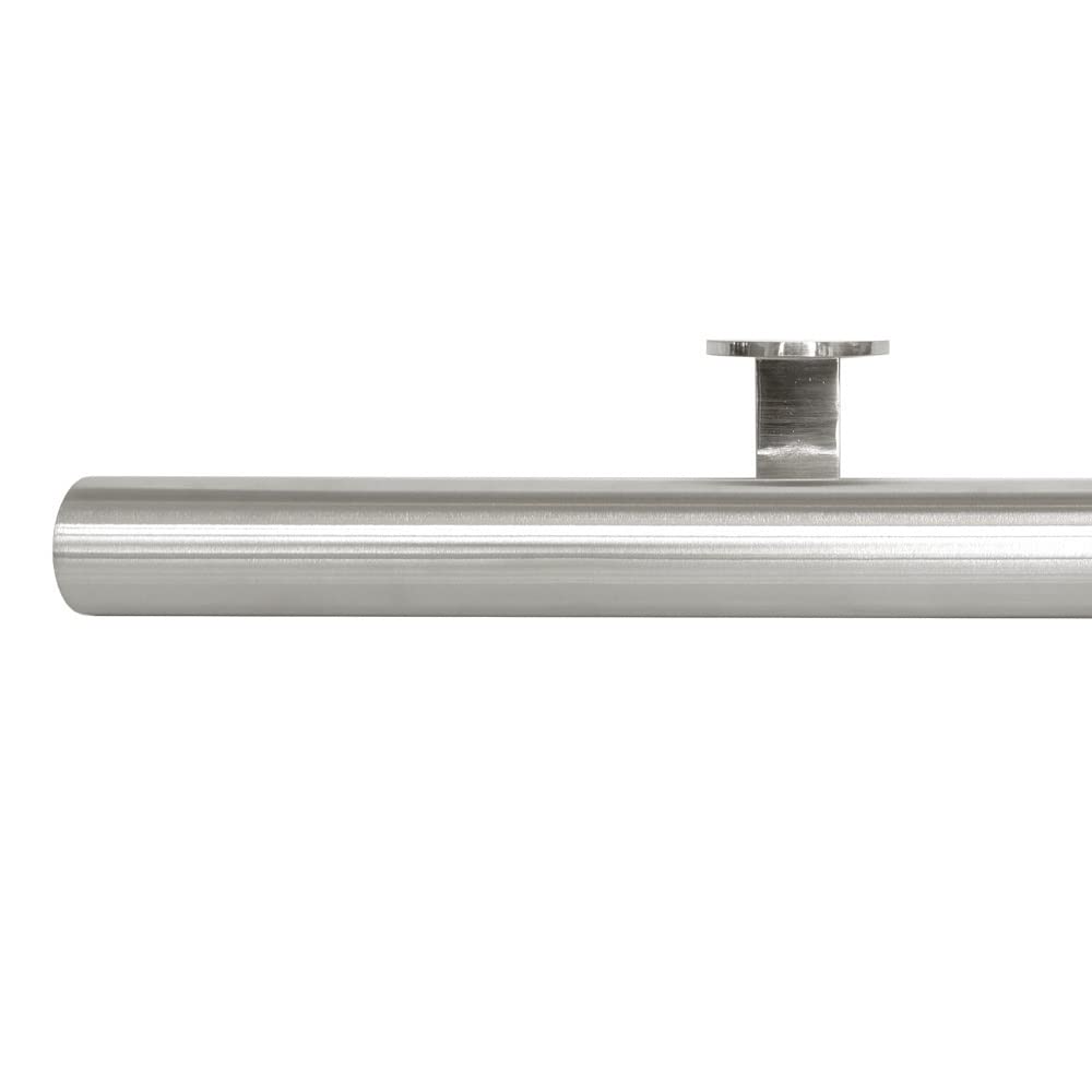 Vivol Main courante INOX Brossé 60 cm + 2 Supports