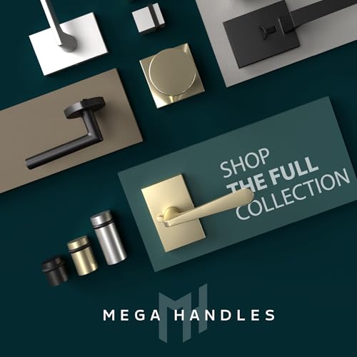 Magnetic Door Latch & Catch, Silent No-Slam, Mega Handles, Square Spindle - image 9