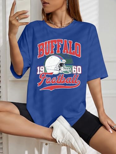 Football Shirts Women Football Team Fan Shirt Game Day Tshirt Rugby Outfits Gifts Tee Tops3