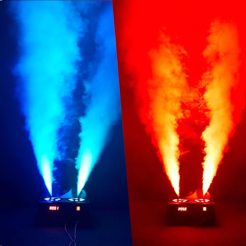 Máquina de humo con 16 luces LED y control remoto miniatura 4