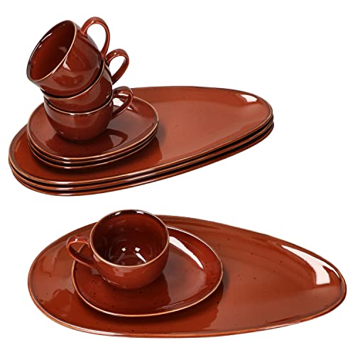 MamboCat 12tlg. Kaffee-Service Marron Taste für 4 Personen I...