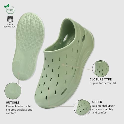 Image of Neeman's Cushers Rainscape Clogs for Men | Water-Friendly Slip-On Clogs | Lightweight Cushioned Comfort | Quick Dry Casual Footwear | Everyday Walking Chappal