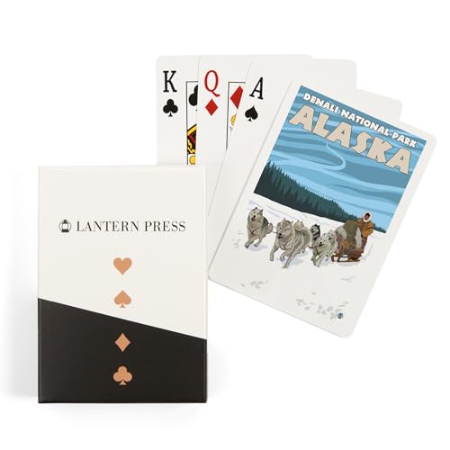 Lantern Press Naipes de Poker Denali National Park Alaska