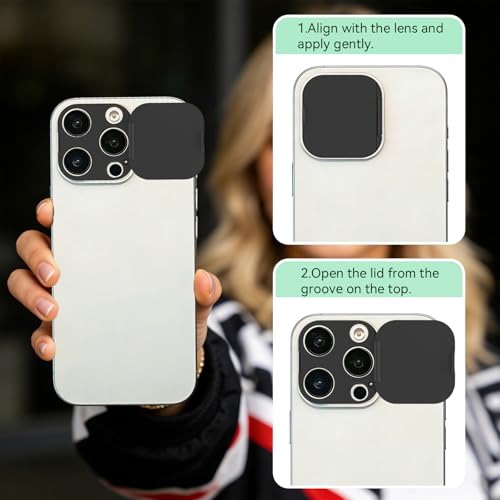 Coque de confidentialité iPhone 16 Pro protégeant l'objectif et la vie privée