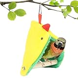 Vogelzelt-Hängematte – aus Holz, dreieckig, zum Aufhängen, warmes Nestbett, Schlafunterstand für Nymphensittiche, Innenkäfig, Heimtiergeschäft, Wintergebrauch