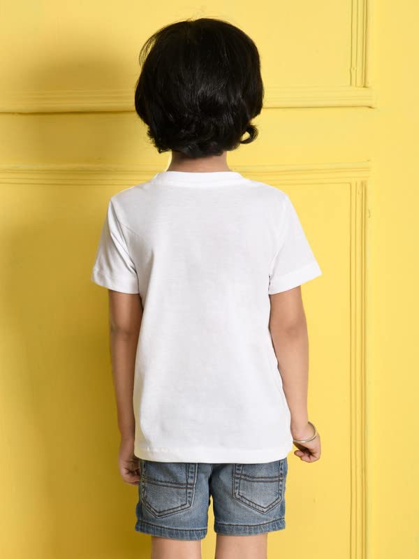 Image of Nusyl Boys Half Sleeves Solid T-Shirt for Kids | Soft Cotton Blend | Comfortable Regular Fit | Casual 2-16 Years | Multiple Colors & Pack Options