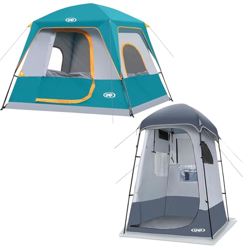 Carpa UNP para 4 personas camping y ducha portátil miniatura 1