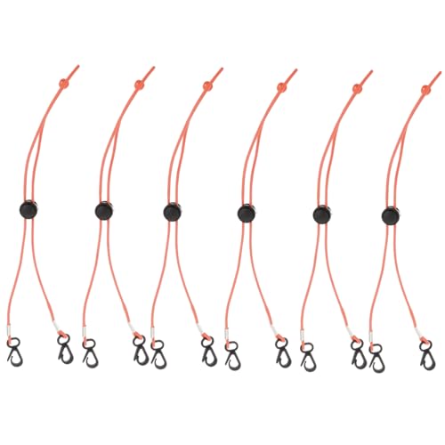 Beavorty 6 Piezas Cuerda Ajustable para Colgar Lanyard para Cuello de Soporte Práctico para Adultos y Diseño Ergonómico y Duradero Colores de Macarón Rosa
