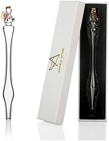 Glass Whisky Water Dropper with an Angel Top, Hand Made in Scotland - Glass Whisky Water Pipette for Scotch, Irish, Bourbon or Rye - Whisky Gift, Whisky Bar Accessory by Angels' Share Glass