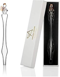 Glass Whisky Water Dropper with an Angel Top, Hand Made in Scotland - Glass Whisky Water Pipette for Scotch, Irish, Bourbon or Rye - Whisky Gift, Whisky Bar Accessory by Angels' Share Glass