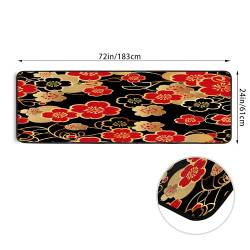 Tapis de cuisine japonais antidérapant et absorbant doux