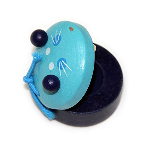 OFKPO 6 Stück Karikatur Tiere Kastagnetten aus Holz,Baby Lernen Musikinstrumente Spielzeug