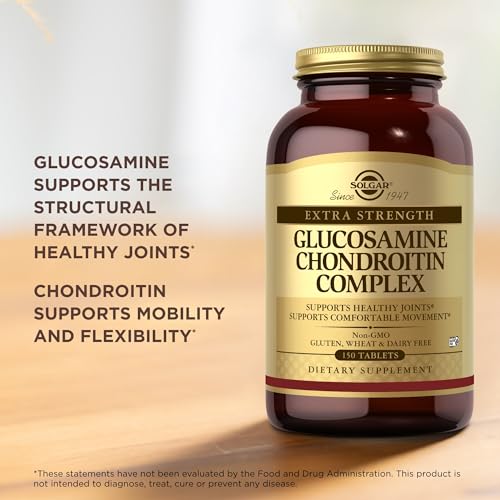 Solgar Extra Strength Glucosamine Chondroitin Complex - 150 Tablets - Supports Healthy Joints & Comfortable Movement - Non-GMO, Gluten Free, Dairy Free - 50 Servings - image 5