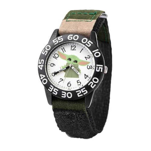 STAR WARS Kids' Plastic Time Teacher Watch, Analog Quartz Nylon Strap Watch