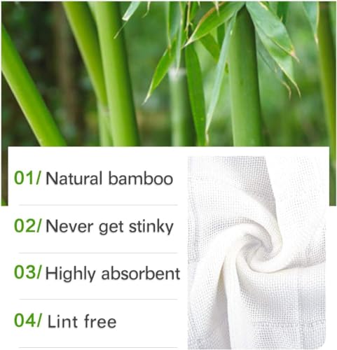 10 Pack Dishcloths Bamboo Dish Cloths Towels 12