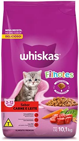 Meu pet merece o melhor? Entenda por que a escolha da ração impacta diretamente a vida do seu companheiro. 22 whiskas Ração Whiskas Carne E Leite Para Gatos Filhotes 10 1 Kg