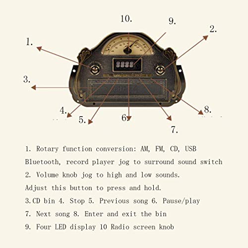 DGHJK Gramophone CD, Platine Vinyle 3 Vitesses Cadeau pour celui Que Vous Aimez avec sa Conception en Forme de Cadeau… - Les Beatles, Paul McCartney, John Lennon, RIngo Starr, George Harrison DGHJK Gramophone CD, Platine Vinyle 3 Vitesses Cadeau pour celui Que Vous Aimez avec sa Conception en Forme de Cadeau… – Image 4