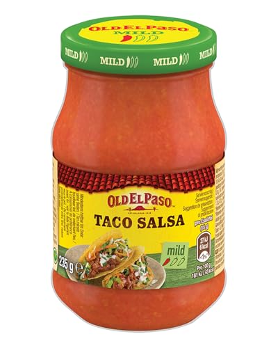 Old El Paso Tortilla Taco Salsa Mild — fruchtig-würziger Tomatensalat — 1 x 235 g