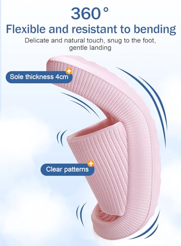 URbazaar Pillow Slides Slippers for Women Men Cloud Slippers Soft Massage House Bath Slippers Quick Drying Non-Slip Soft Lightweight Open Toe Sandals Slipper, 36/37 EU Wide