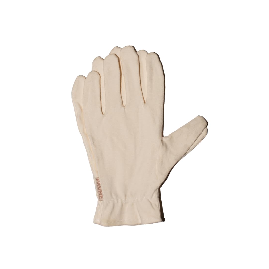 Paume Organic Cotton Overnight Hydration Gloves for Dry Hands, 1 Pair