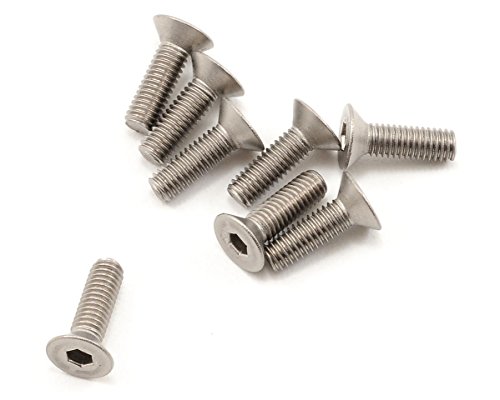 Titanium Countersunk Head Hex Screws, M3 x 10, Pack of 8