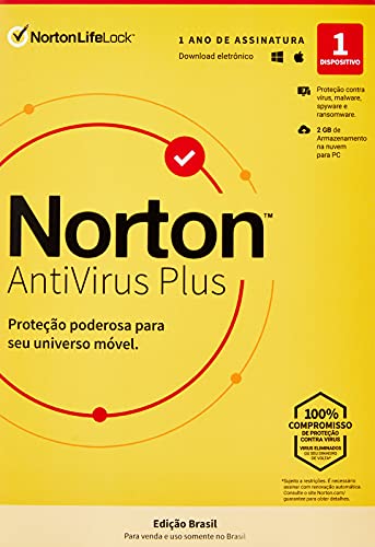 Norton Antivirus Plus 2GB Br 1 User 1 Device 12mo La Mm-2020 - Windows