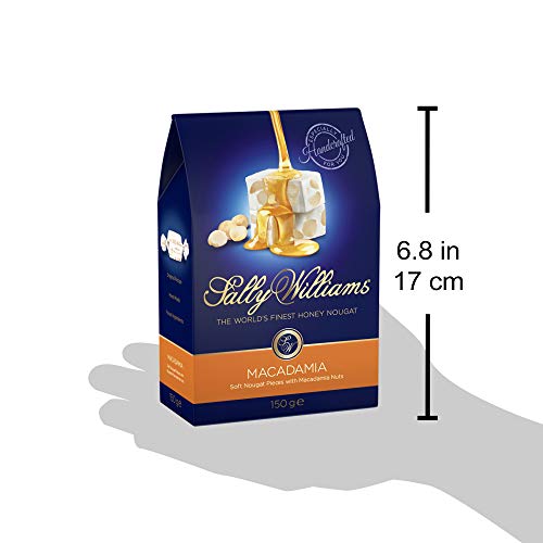 Sally Williams, Premium Soft Honey Nougat Gift Box - Handcrafted Nougats with Macadamia Nuts - 150g Pack of 10