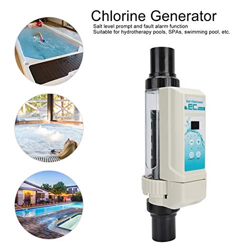 Bhdd Saltwater Chlorinator 12G/H, Automatic Cleaning Salt Water Pool Chlorine Generator System For Swimming Pool, Spa - 3