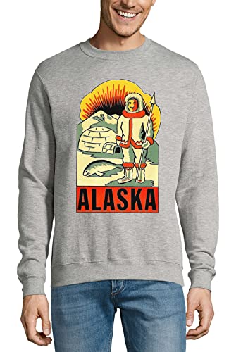 Pullover jumper gris Alaska Inuit State idéal pour vos escapades et week-ends