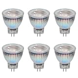 Edearkar MR11 LED Bulbs (6 Pack) 3W 12V GU4 Base 3000K Warm White MR11 GU4 LED Bulbs 50W Halogen Rep