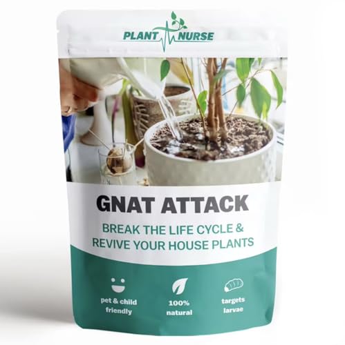 Gnat Attack Anti Fungus Gnat treatment for houseplant Black Flies and Mosquito Larvae 100g measuring spoon included