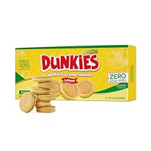 ChocZero Lemon Dunkies Sugar Free Lemon Sandwich Cookies, Keto Friendly, Gluten Free, High Fiber, Low Net Carb 9oz Box